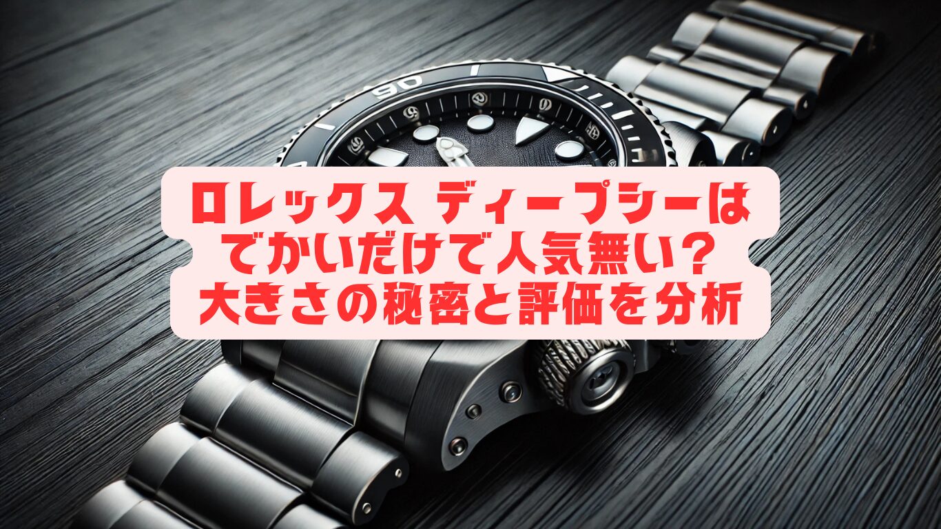 ロレックス ディープシーはでかいだけで人気無い？大きさの秘密と評価を分析