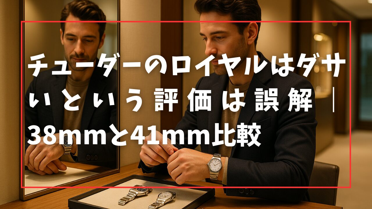 チューダーのロイヤルはダサいという評価は誤解｜38mmと41mm比較