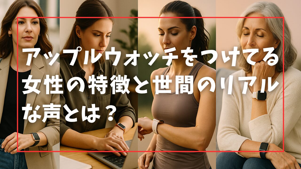 アップルウォッチをつけてる女性の特徴と世間のリアルな声とは？