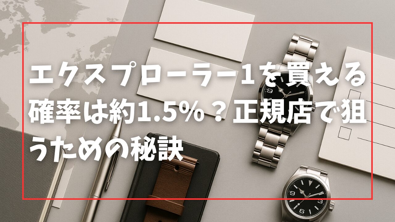 エクスプローラー1を買える確率は約1.5％？正規店で狙うための秘訣