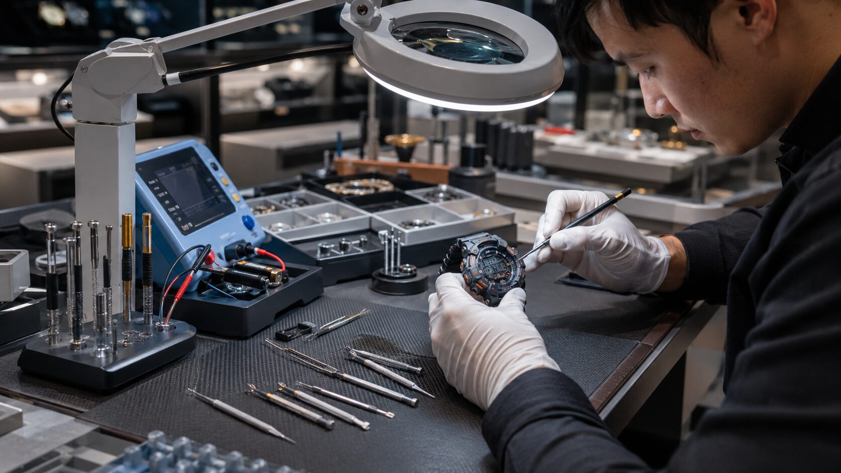 G-SHOCKの電池交換はどこでできる？即日対応の違いは店舗設備