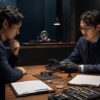 時計オーバーホールの費用と見積もり内容を比較する日本人の依頼者と時計技術者