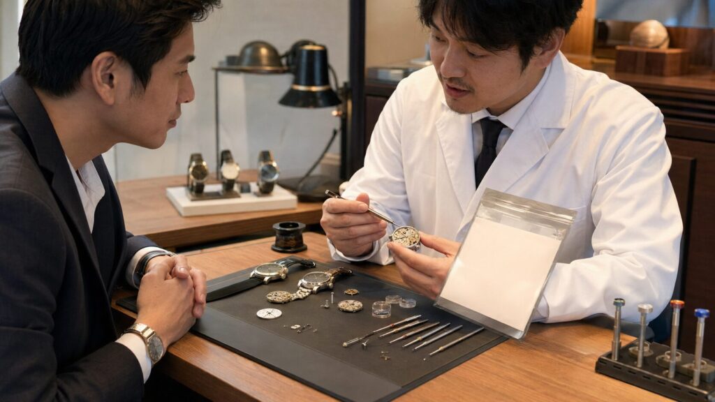 安い時計オーバーホール店を資格だけでなく作業内容と保証で比較