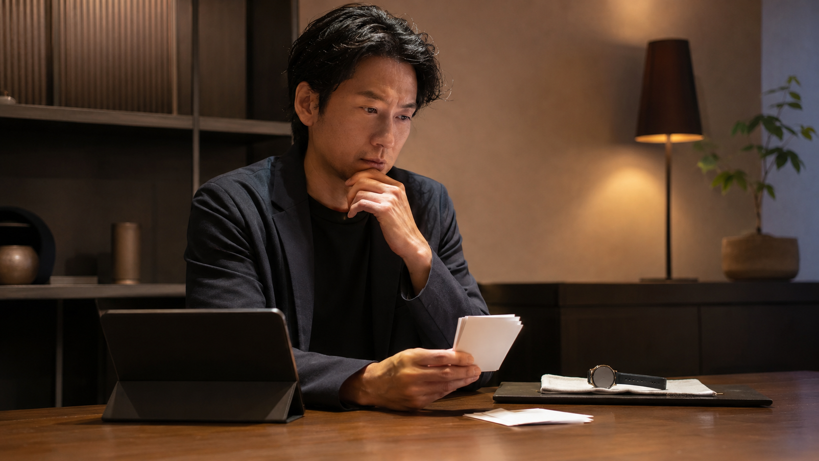 ロレックスLINE査定の利用をイメージした、静かな夕べの腕時計鑑定