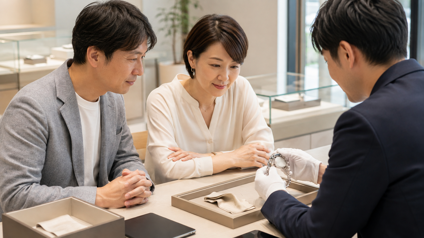 ロレックスを査定だけ利用する相談をイメージした、高級腕時計の安心査定相談