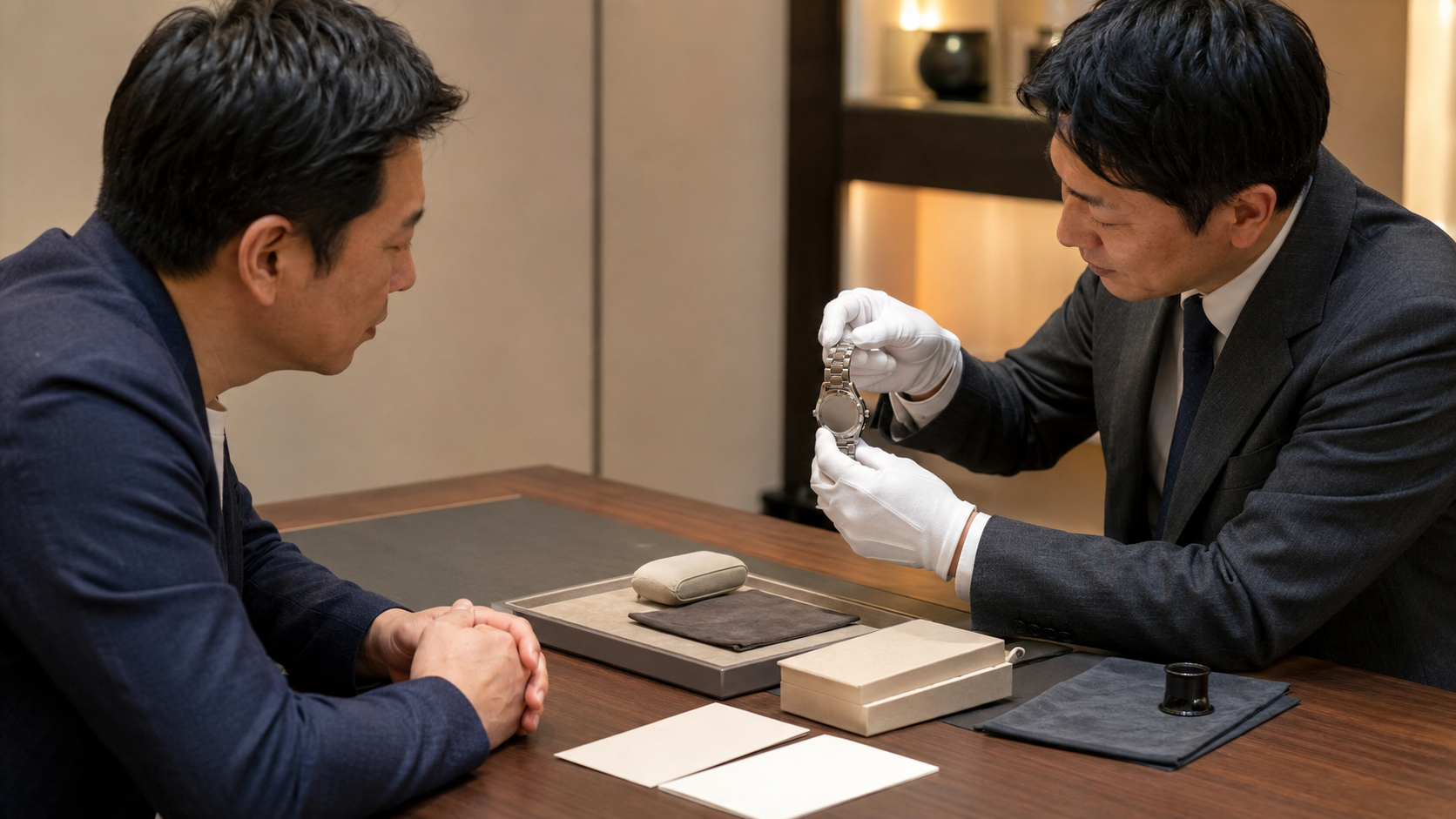 箱・保証書なしロレックスの査定をイメージした、専門家と見る無銘時計の状態