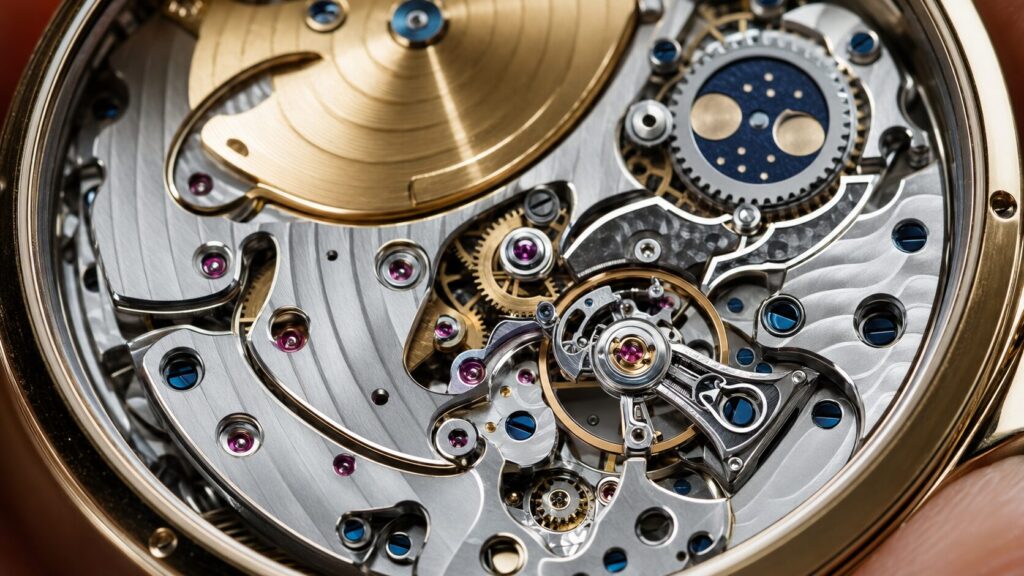 パテックフィリップのオーバーホール費用に影響する手仕上げムーブメント
