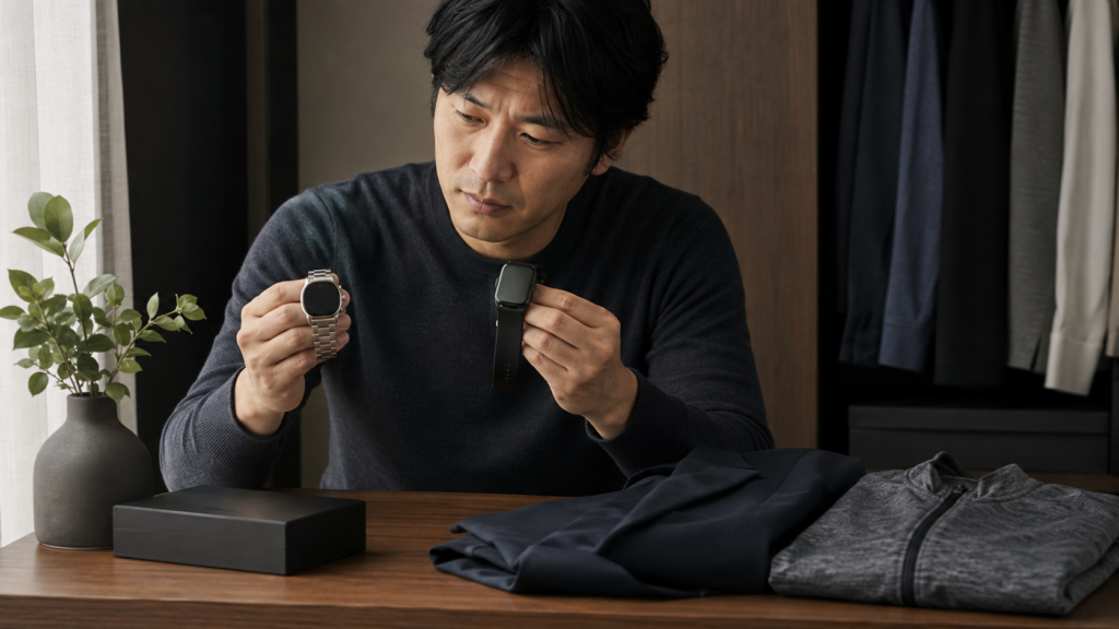 クラシックな腕時計とスマートウォッチを服装や運動に合わせて使い分ける日本人
