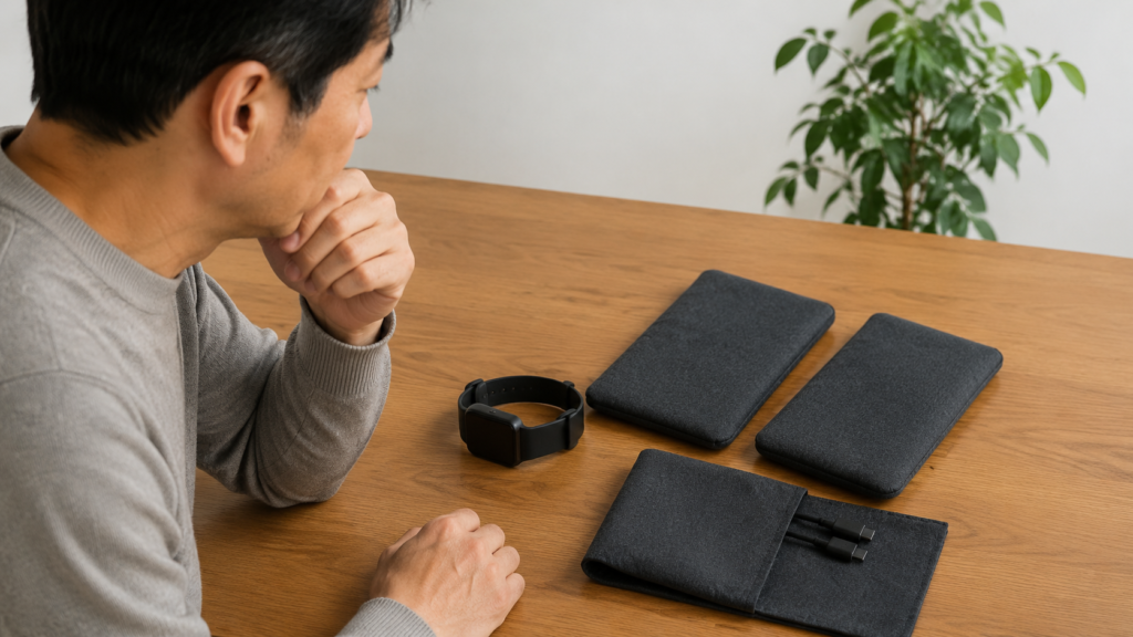 スマートウォッチとスマートフォンの世代対応を確認する日本人