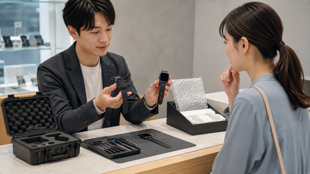 保証・防水検査・返却方法を含めてスマートウォッチ修理先を比較する日本人