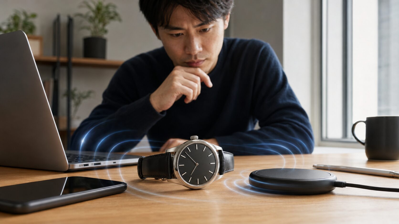 時計の日差悪化と磁気帯びを確認するイメージ